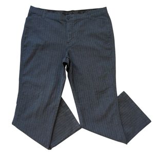 Riders by Lee Striped Straight Leg Pants 18M Blue Pockets